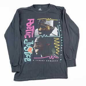 Poetic Justice Tupac Long Sleeve Black T-Shirt Men’s Small South Central L.A.